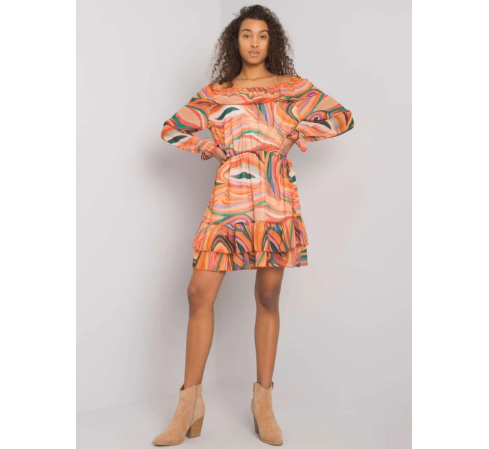 Šaty DHJ SK 15015 1.48P oranžová