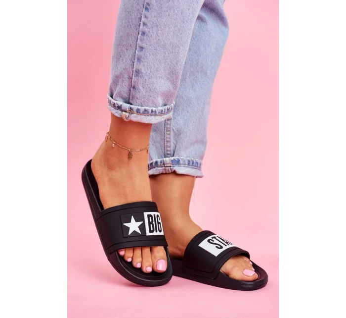 Dámske módne papuče Big Star - čierne Dámske módne papuče Big Star - čierne