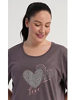 Dámska nočná košeľa s krátkym rukávom Love