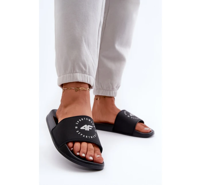 Dámské Žabky model 21666194 Černé - 4F Dámské Žabky model 21666194 Černé - 4F