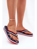 Dámské žabky na klínu Big Star model 21693870 tmavě modré - Big Star Shoes