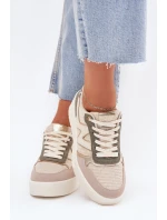 Dámské Tenisky Na Platformě Leopardí Béžové model 21702047 - Boto Dámské Tenisky Na Platformě Leopardí Béžové model 21702047 - Boto