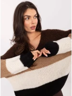 Jumper MI SW 0409.85 hnedý Jumper MI SW 0409.85 hnedý