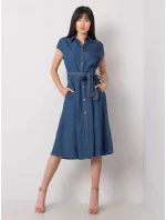 Šaty RO SK model 15509498 tmavě modrá - FPrice Šaty RO SK model 15509498 tmavě modrá - FPrice