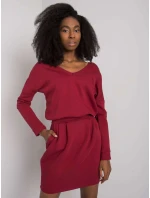 Šaty RV SK model 16732250 kaštanová - FPrice Šaty RV SK model 16732250 kaštanová - FPrice