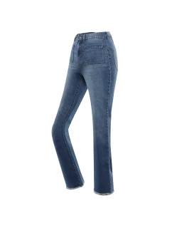Dámske džínsy s vysokým pásom NAX NAX DAWEA dk.metal blue