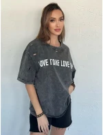 Dámské tričko s potiskem graphite Dstreet model 21977335 - FashionStreet