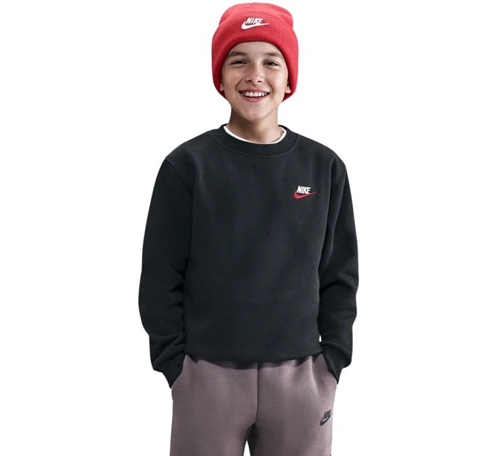 Detská mikina Nike Sportswear Club Fleece Black FD3006 012