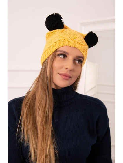 Fleecová čepice 2  žlutá model 18751405 - K-Fashion