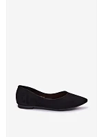 Balerínky Eco Suede Black Lelisa
