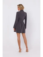 Šaty M749 tmavo šedé - MOE