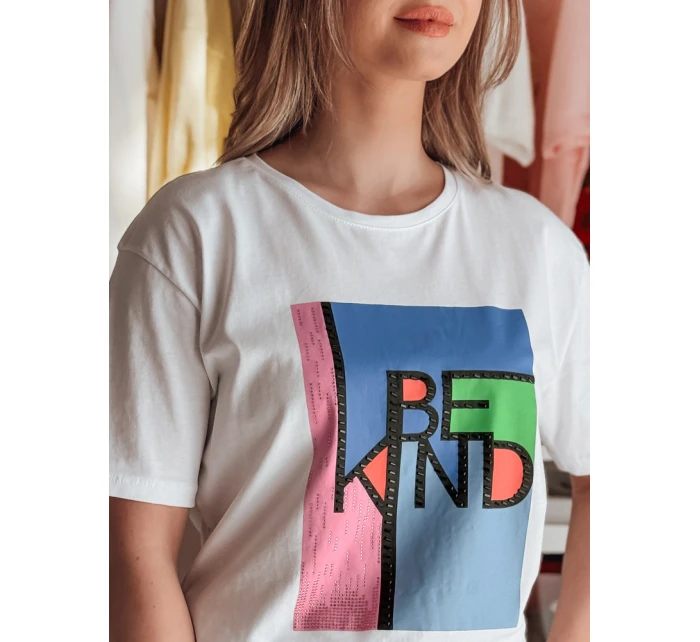 Dámske tričko s potlačou KINDBE white FashionStreet RY2614 Dámske tričko s potlačou KINDBE white FashionStreet RY2614