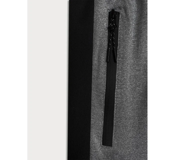 Tmavosivé pánske športové kraťasy (8K281-5)