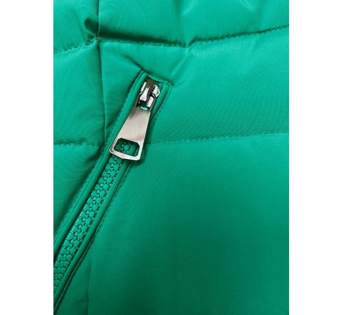 Zelená péřová dámská zimní bunda model 21246019 - LHD