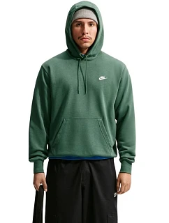 Pánska mikina Nike Club FT PO Hoodie, zelená, FN3866 323