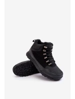 Dámské zateplené trekingové boty černé Big Star model 21637472 - Big Star Shoes Dámské zateplené trekingové boty černé Big Star model 21637472 - Big Star Shoes