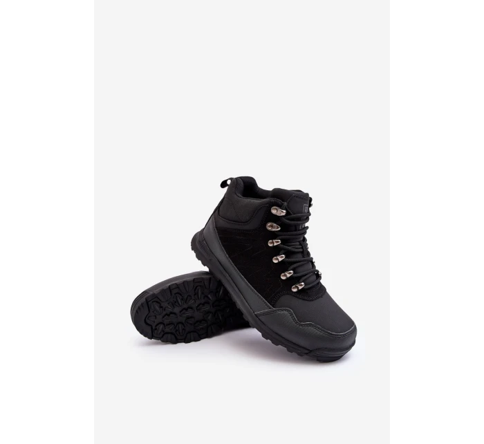 Dámské zateplené trekingové boty černé Big Star model 21637472 - Big Star Shoes Dámské zateplené trekingové boty černé Big Star model 21637472 - Big Star Shoes