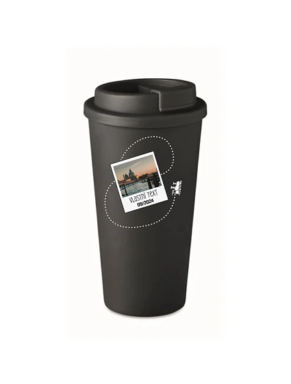Personalizovaný cestovný termohrnček s fotografiou a cestovateľským motívom Personalizovaný cestovný termohrnček s fotografiou a cestovateľským motívom