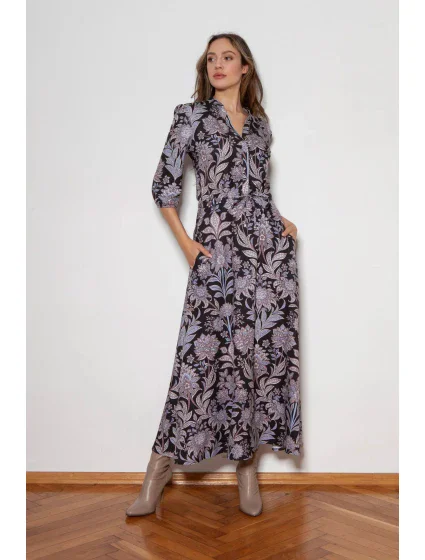 Dámske šaty s dlhým rukávom SUK205 - Lanti Dámske šaty s dlhým rukávom SUK205 - Lanti