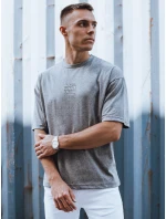 Pánské tmavě šedé tričko s potiskem FashionStreet RX5523 Pánské tmavě šedé tričko s potiskem FashionStreet RX5523