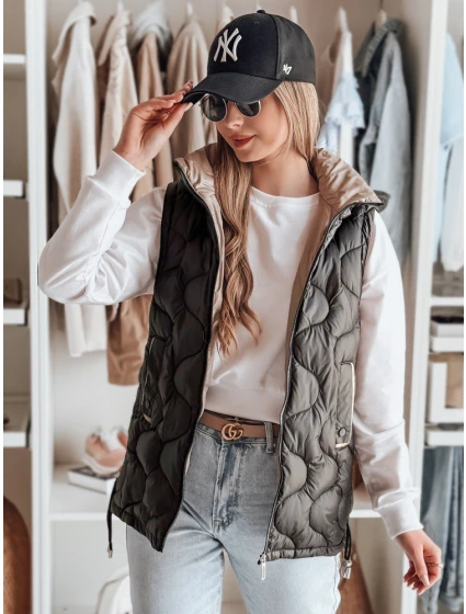 Dámská přechodná prošívaná vesta černá Dstreet model 21987055 - FashionStreet