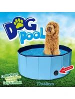 SKLADACÍ ZÁHRADNÝ BAZÉN PRE PSOV 80X30CM MODRÝ MAXXPRO