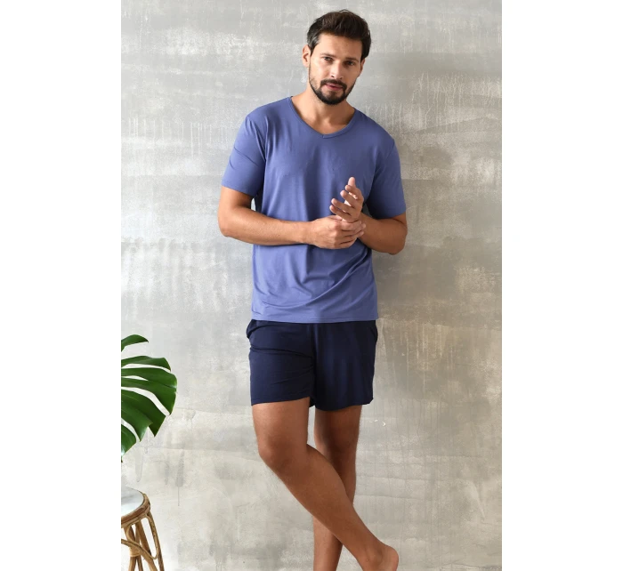 Talianska móda Dallas c.r. c.r. farba:modrá/sivá