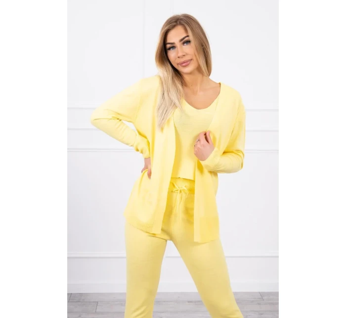 Súprava svetrov 3-dielna žltá