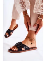 Dámské módní černé pantofle model 21586566 - Boto