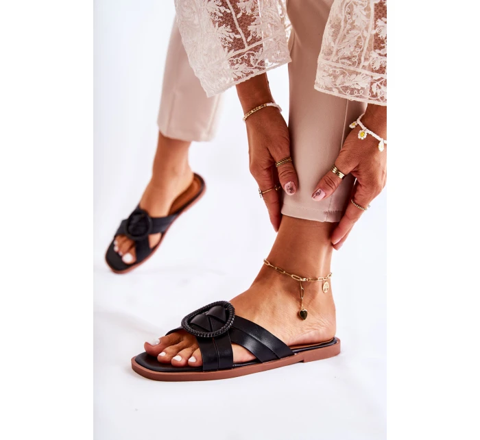 Dámské módní černé pantofle model 21586566 - Boto