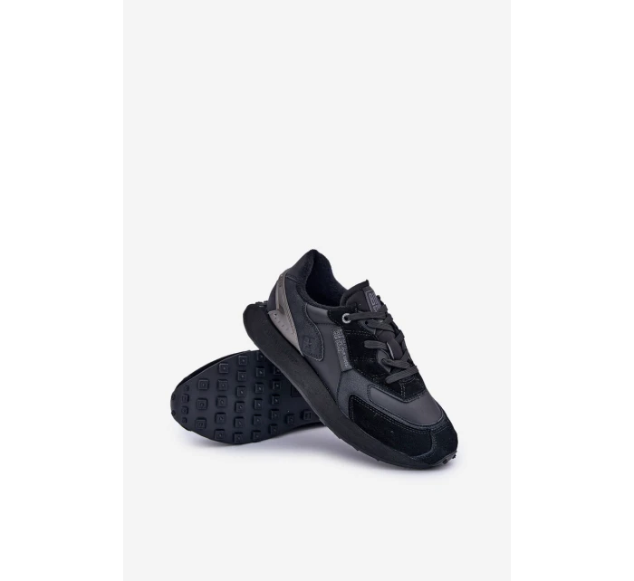 Kožené Pánské Tenisky Big Star model 21675343 HiPoly System Černé - Big Star Shoes