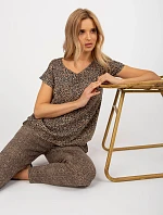 Blúzka D73771R10978Q hnedá