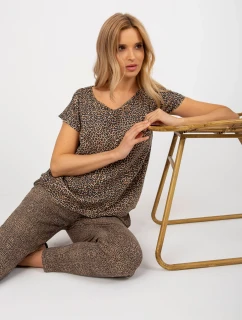 Blúzka D73771R10978Q hnedá