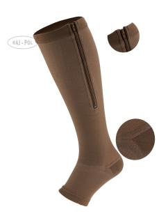 Socks With Zipper 1 Dark Beige model 19504961 - Raj-Pol