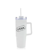 PÁTEK - bílý cestovní hrnek s průhledným víčkem 900 ml