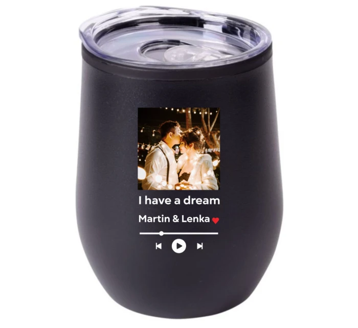 Termohrnek "bowl" s vlastním odkazem na oblíbenou písničku Termohrnek "bowl" s vlastním odkazem na oblíbenou písničku