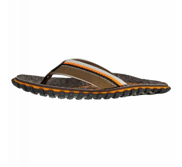 Unisex žabky Cairns Orange-Brown-Black - Gumbies