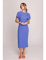 Šaty typu „pencil“ S398  kráľovská modrá – Stylove
