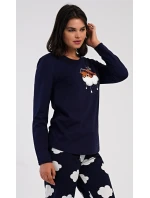 Dámske dlhé pyžamo Medveď na obláčiku