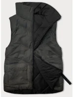 Oboustranná péřová dámská vesta v army barvě model 18823004 - J.STYLE Oboustranná péřová dámská vesta v army barvě model 18823004 - J.STYLE