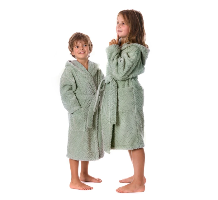 detský župan Athena s kapucňou 9116 Baby Olive