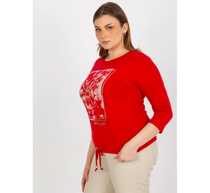 Dámska blúzka RV BZ 8470.93P červená - FPrice