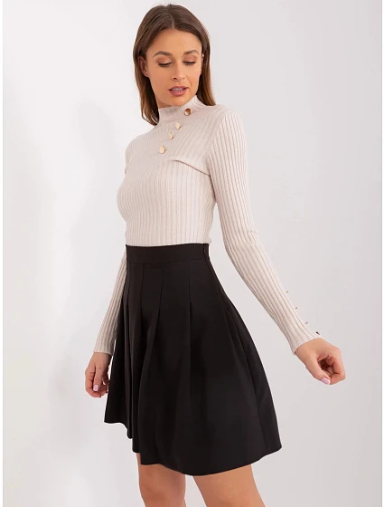 Dámská sukně model 20913285 černá - FPrice Dámská sukně model 20913285 černá - FPrice