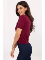 Sveter s krátkym rukávom model 219594 Továrenská cena Sveter s krátkym rukávom model 219594 Továrenská cena