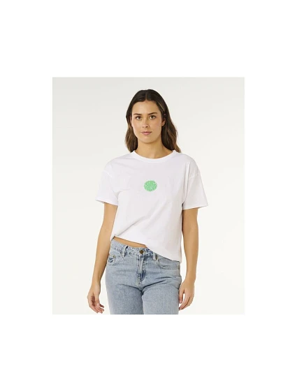 Dámske tričko RIP CURL Icons Of Surf Relaxed Tee, biele Dámske tričko RIP CURL Icons Of Surf Relaxed Tee, biele