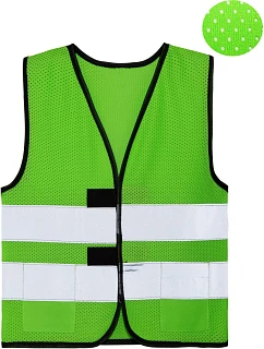 – Dětská síťovaná bezpečnostní vesta 76.1 neon green model 22461379 - Korntex