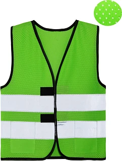 – Dětská síťovaná bezpečnostní vesta 76.1 neon green model 22461379 - Korntex