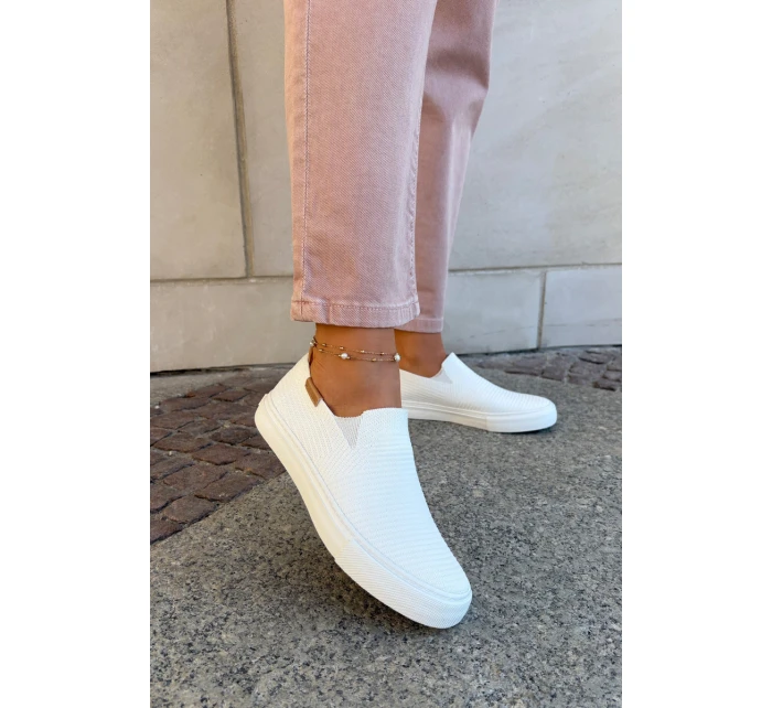 Dámské Tenisky SlipOn Big Star model 21693204 Bílé - Big Star Shoes Dámské Tenisky SlipOn Big Star model 21693204 Bílé - Big Star Shoes