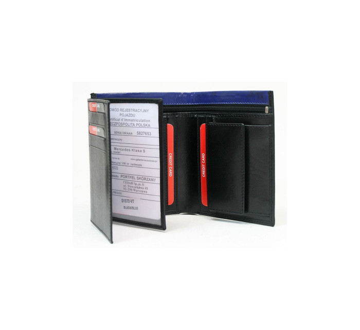Peňaženka CE PR D1072 VT.94 čierna a modrá