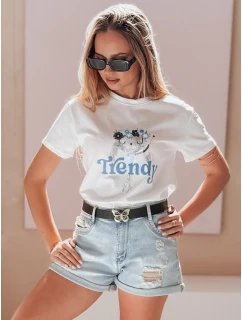 Dámské džínové šortky s páskem blue Dstreet model 21987623 - FashionStreet